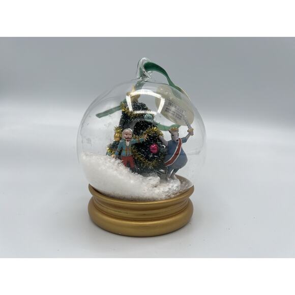 Anthropologie New York Ballet Snow Globe Ornament Nutcracker Mouse King Fight - Picture 2 of 6